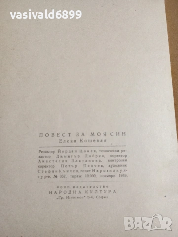 Елена Кошевая - Повест за моя син , снимка 7 - Художествена литература - 53516990