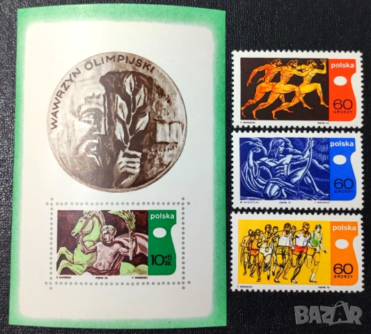 Полша, 1970 г. - лот марки на теми птици, личности, футбол, изкуство, космос, гоблени и др., снимка 7 - Филателия - 53302653
