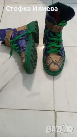 Дамски кубинки естествена кожа, снимка 2 - Дамски боти - 53123410