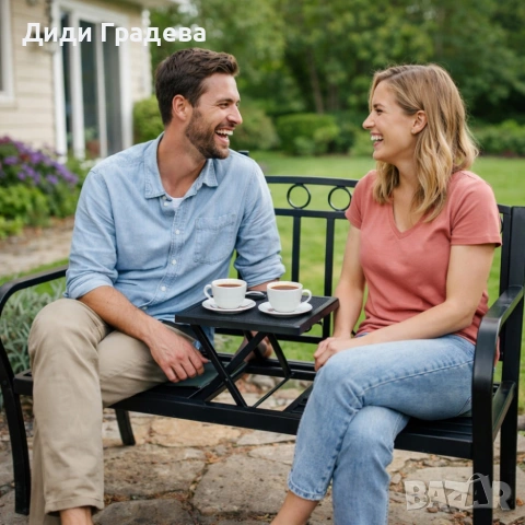 Градинска пейка 2 в 1 с разтегателна маса - удобство и функционалност, снимка 3 - Градински мебели, декорация  - 53913082