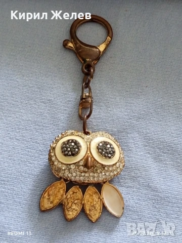 Метален ключодържател бухал 🦉 с кристали за КОЛЕКЦИЯ ДЕКОРАЦИЯ 24674, снимка 4 - Колекции - 51119358