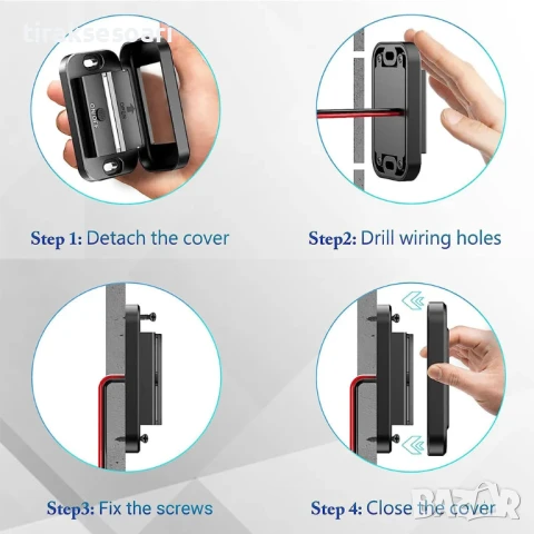 Панел за вграждане с 1 бутон ON/OFF с Type-C и USB входове, снимка 3 - Аксесоари и консумативи - 51033493