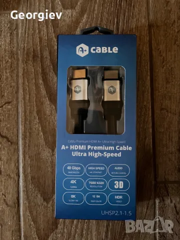 HDMI Premium Cable Ultra High-Speed, снимка 1 - Кабели и адаптери - 48008506