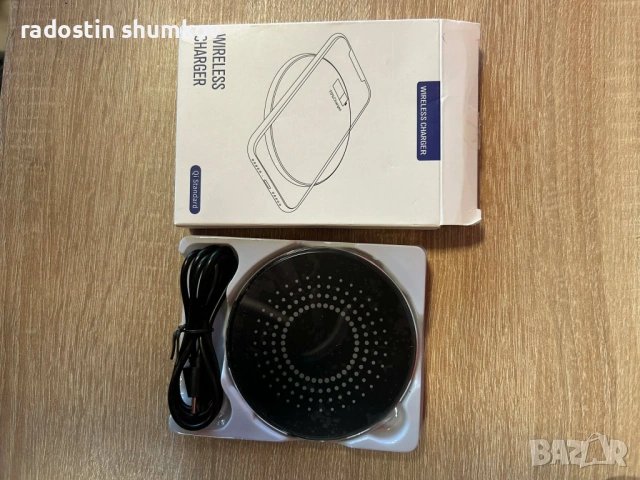 Ново безжично зарядно SCCVEE Fast Wireless Charger – Алуминиев корпус, снимка 2 - Друга електроника - 53690316