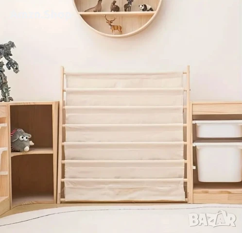 Дървена библиотека по Монтесори за деца етажерка стойка за книги, снимка 11 - Етажерки - 48469158