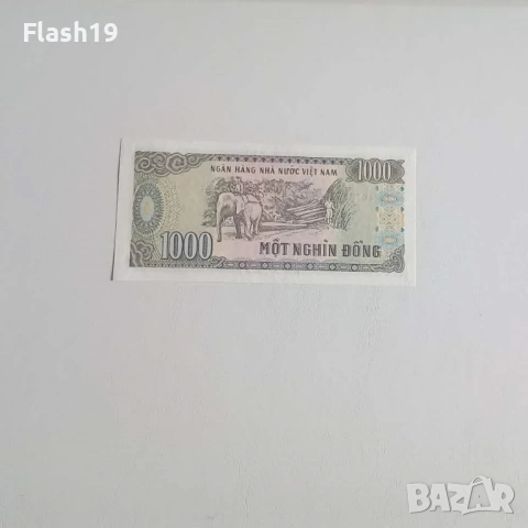 ⭐ Виетнам 1000 донги 1988 г. AU ⭐, снимка 2 - Нумизматика и бонистика - 53729207