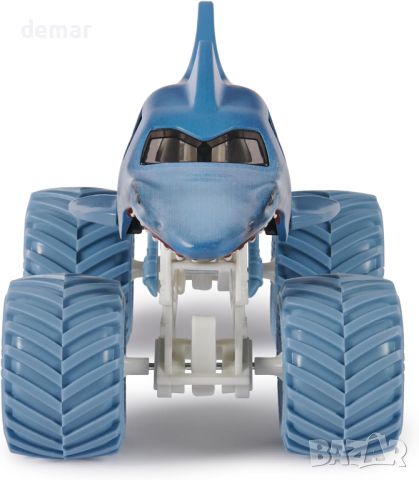 Monster Jam, Megalodon Monster Truck, колекционерски камион, мащаб 1:24, играчка за деца 3+ г., снимка 3 - Коли, камиони, мотори, писти - 45097039