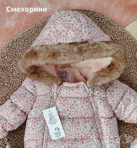 Бебешки зимен космонавт за момиченце 3-6 месеца и ръст 68см, снимка 5 - Бебешки ескимоси - 52481499