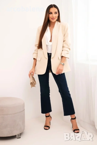 Елегантно дамско сако с ревери, 14цвята, снимка 15 - Сака - 48813146