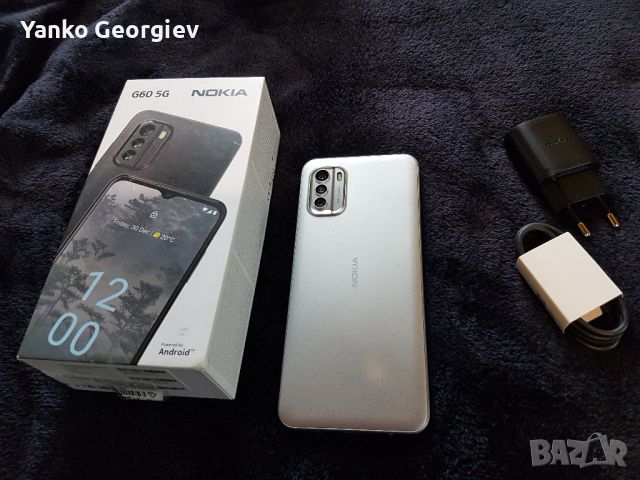Nokia G60 6GB 5G, нов, 3г. гаранция, нови протектори и гръбчета, снимка 1 - Nokia - 45654395