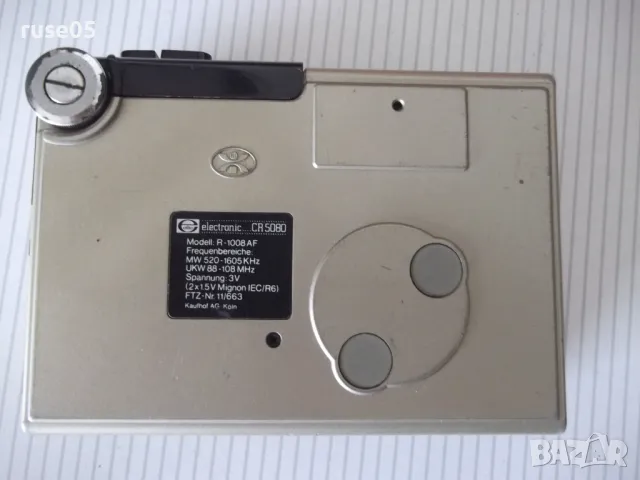 Уокмен репортерски "electronic CR5080 - R-1008AF", снимка 7 - Радиокасетофони, транзистори - 50381773