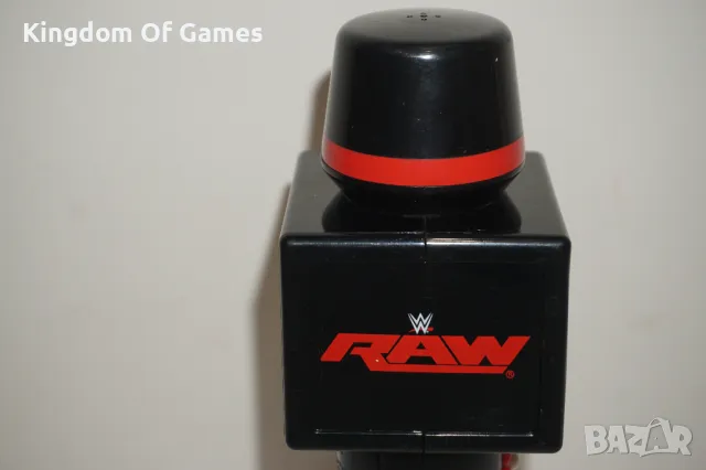 Рядък Оригинален Кеч Микрофон WWE WWF Raw Big Talker Electronic Wrestling Microphone 2013, снимка 2 - Микрофони - 48770258