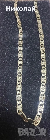 Позлатен сиджир Бохо 14к, снимка 2 - Колиета, медальони, синджири - 53514799