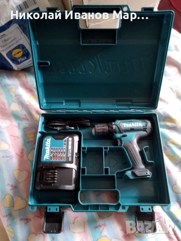 Makita 12V HP331D зарядно и куфар