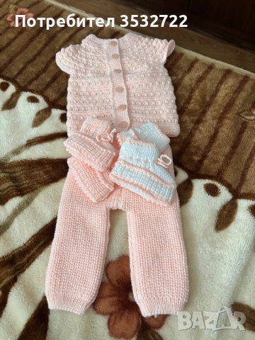 Бебешки плетени комплекти , снимка 4 - Комплекти за бебе - 52097444