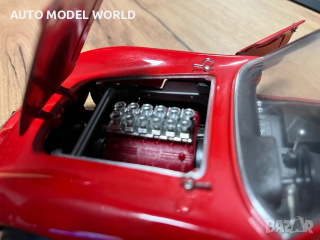 BBURAGO метална колекционерска количка модел FERARRI 250 GTO 1962г., снимка 8 - Колекции - 52795302