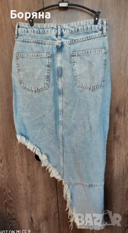 Trendyol нова с етикет асиметрична дънкова пола, снимка 13 - Поли - 49062945