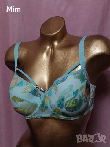 Marlies dekkers 75 D Син сутиен на цветя , снимка 2 - Бельо - 53868014