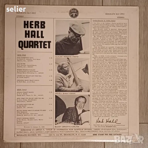 Една страхотна плоча за феновете на джаза:  Herb Hall Quartet ‎– Old Tyme Modern Made in Canada 1969, снимка 2 - Грамофонни плочи - 48969811