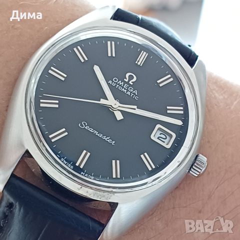 Omega Seamaster Автоматичен, Черен циферблат, 36 мм, Дата, 24 Камъка, снимка 10 - Мъжки - 46692811