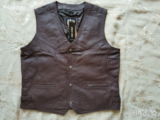 Кожен елек URBAN 5884 - размер XXL, снимка 2 - Други - 51452638