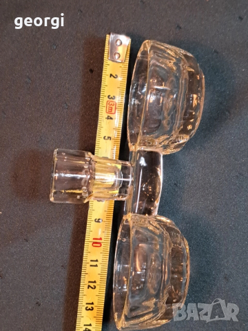 ретро стъклена солница 29/6, снимка 4 - Аксесоари за кухня - 52832832