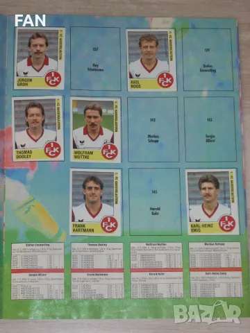  Оригинален стикер албум ПАНИНИ - PANINI FUSSBALL 89 Бундеслига сезон 1989/90 частично попълнен, снимка 8 - Фен артикули - 46988507