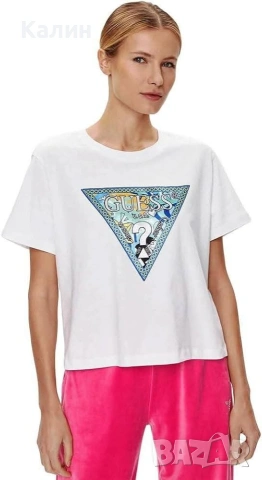 Памучни дамски тениски Guess - два цвята - 19 €, снимка 8 - Тениски - 53286163