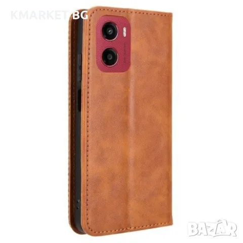 Motorola Moto G05 4G / E15 4G Retro Texture Wallet Калъф и Протектор, снимка 10 - Калъфи, кейсове - 48860047