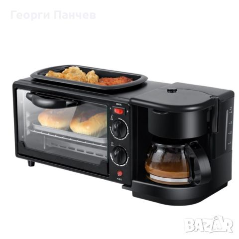 Многофункционална печка, тостер, фурна  и кафемашина – 3в1, снимка 1 - Печки, фурни - 46449332