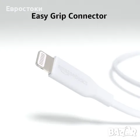 Amazon Basics Кабел за бързо зареждане USB-C към Apple Lightning (сертифициран MFi) за iPhone, iPad, снимка 4 - USB кабели - 49455866