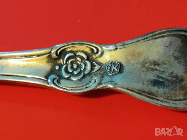 Посребрени вилици и лъжици "Сребърна роза", МНЦ, мелхиор, СССР, снимка 12 - Прибори за хранене, готвене и сервиране - 53424212