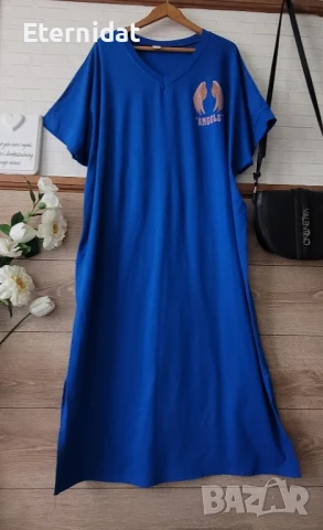 Дълга лятна рокля тип тениска ANGELS , снимка 6 - Рокли - 51402714