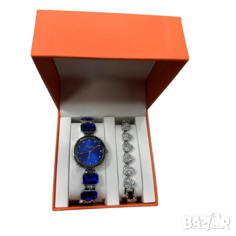 Разкошни дамски комплекти – часовник и гривна, снимка 4 - Бижутерийни комплекти - 52055595