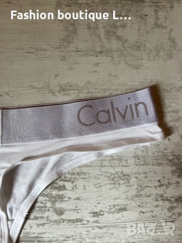 Нови оригинални бели памучни прашки на марката Calvin Klein размер S, снимка 4 - Бельо - 52002176