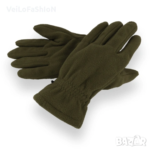 Нова зимна поларена шапка в цвят каки, Унисекс, снимка 3 - Шапки - 48589760