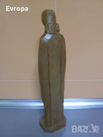 Дървена статуетка, пластика- "Дева с младенец". , снимка 4 - Статуетки - 49476364