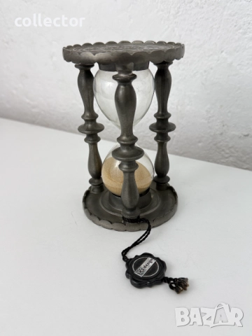 Австрийски пясъчен часовник / цинков. №7575, снимка 3 - Антикварни и старинни предмети - 52300494