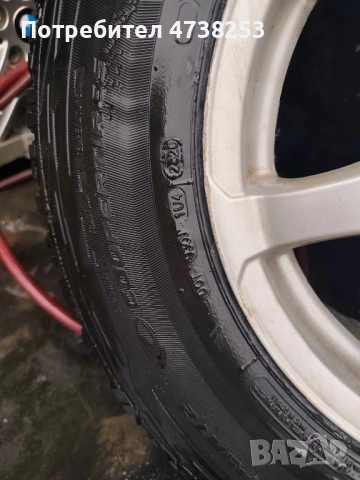 Продавам 4броя всесезонни гуми Cooper Discoverer M+S 205/80 R16 С джанти, снимка 4 - Гуми и джанти - 53481860