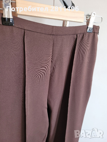 Елегантен дамски панталон с висока талия и ръб, снимка 2 - Панталони - 44954489