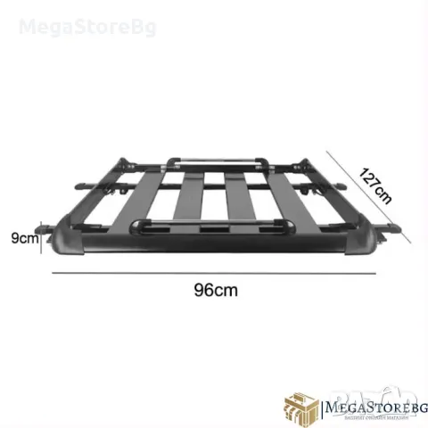 Багажник за покрив 512 (127 х 96 см) - Черен, снимка 5 - Аксесоари и консумативи - 46855828