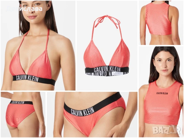 Бански Calvin Klein корал от 3 части, снимка 10 - Бански костюми - 51081527