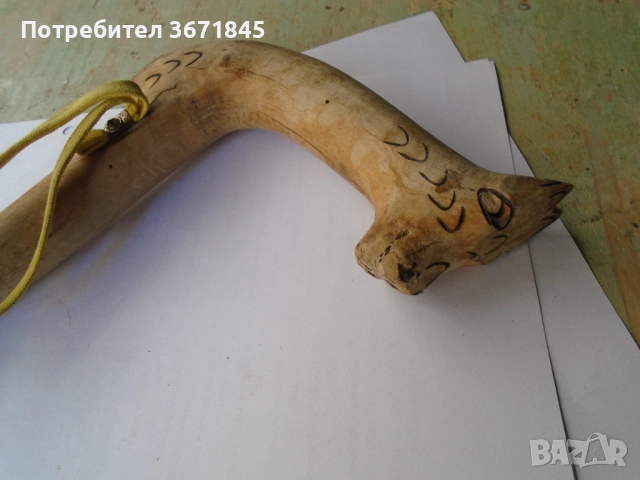 стара овчарска гега резбована, снимка 7 - Антикварни и старинни предмети - 52589216