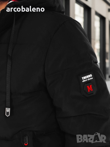 Мъжко зимно яке с качулка, 2цвята , снимка 11 - Якета - 52884255