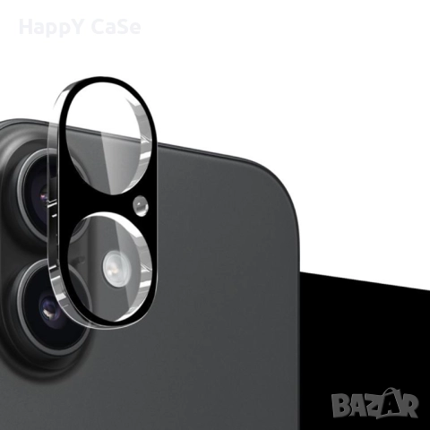 Apple iPhone 17 / Pro / Max / Air / 3D 9H Стъклен протектор за камера, снимка 5 - Фолия, протектори - 51813207