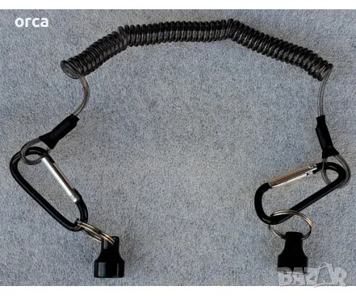 Магнит за мухарски кеп и риболовни такъми - карабинер Okinwa Magnetic Net Retainer And Lanyard, снимка 2 - Такъми - 49203649