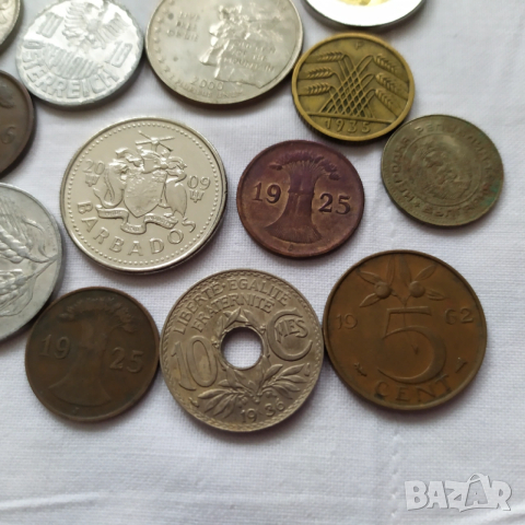 35 стари монети от цял свят , снимка 3 - Нумизматика и бонистика - 53246192