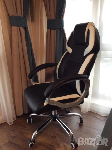 Чисто нов офис/геймърски стол Barton!, снимка 5 - Столове - 52463761