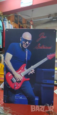 Joe Satriani-метална табела(плакет), снимка 2 - Китари - 45687373