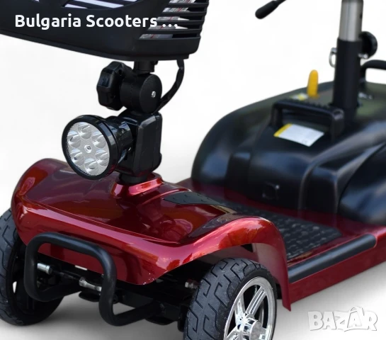 Четириколка за инвалиди на ток MaxElectric BL1 350W - Red, снимка 5 - Инвалидни скутери - 51261542